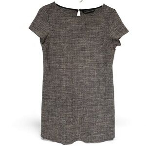 Zara Short-Sleeve Tweed‎ Mini Dress – Size XS